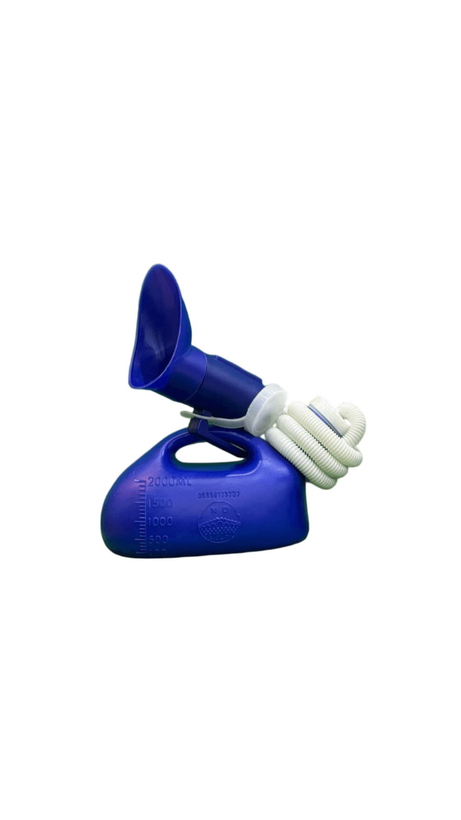 White 2000ml multipurpose female urine bottle with attachment